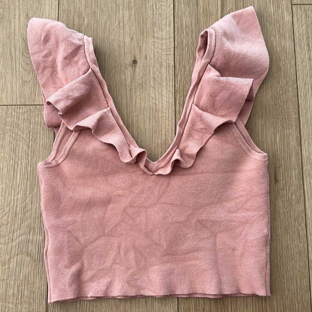 Ruffle Crop Top - Picture 4 of 9